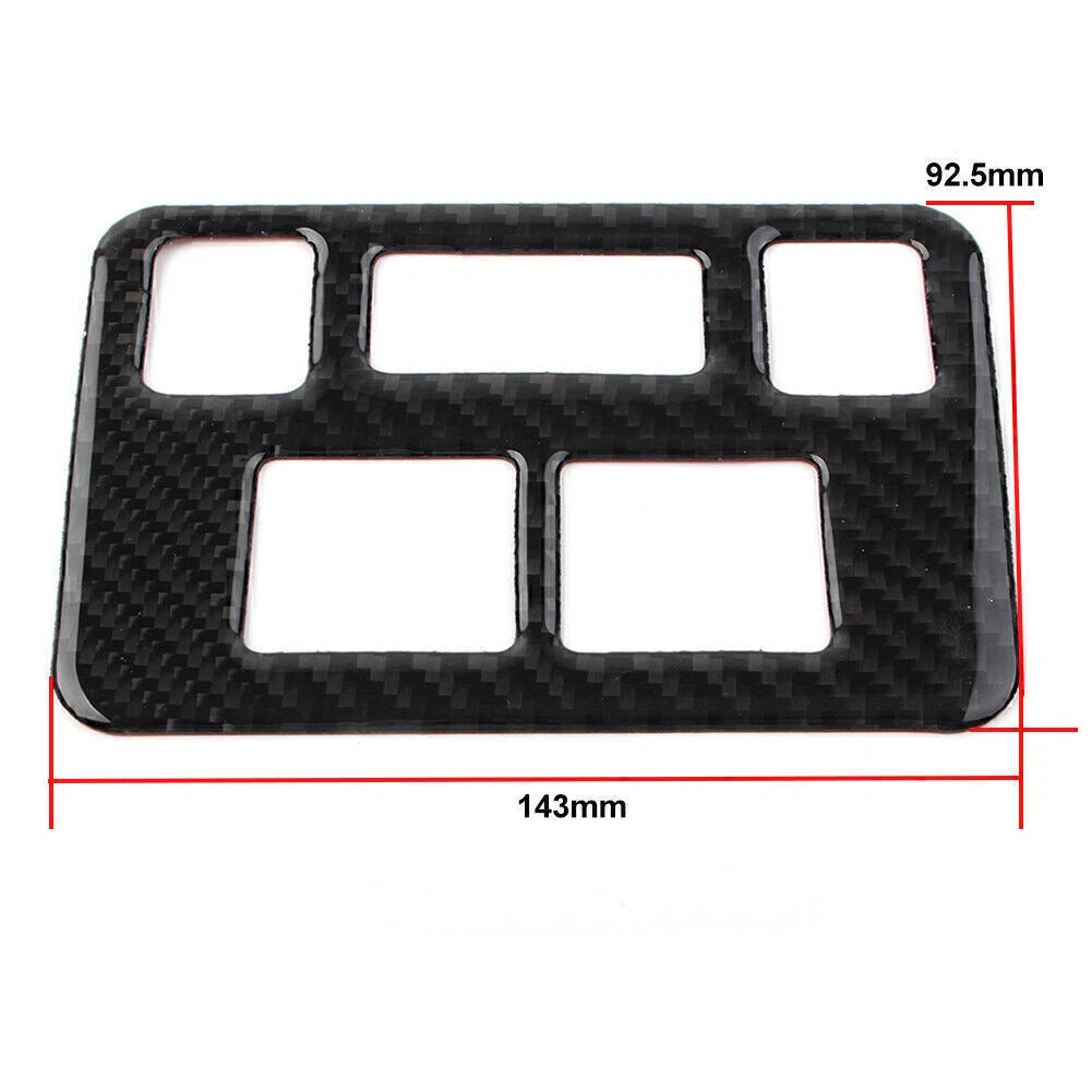 Carbon Fiber Headlight Button Frame Cover for Subaru Forester (2013-2018)