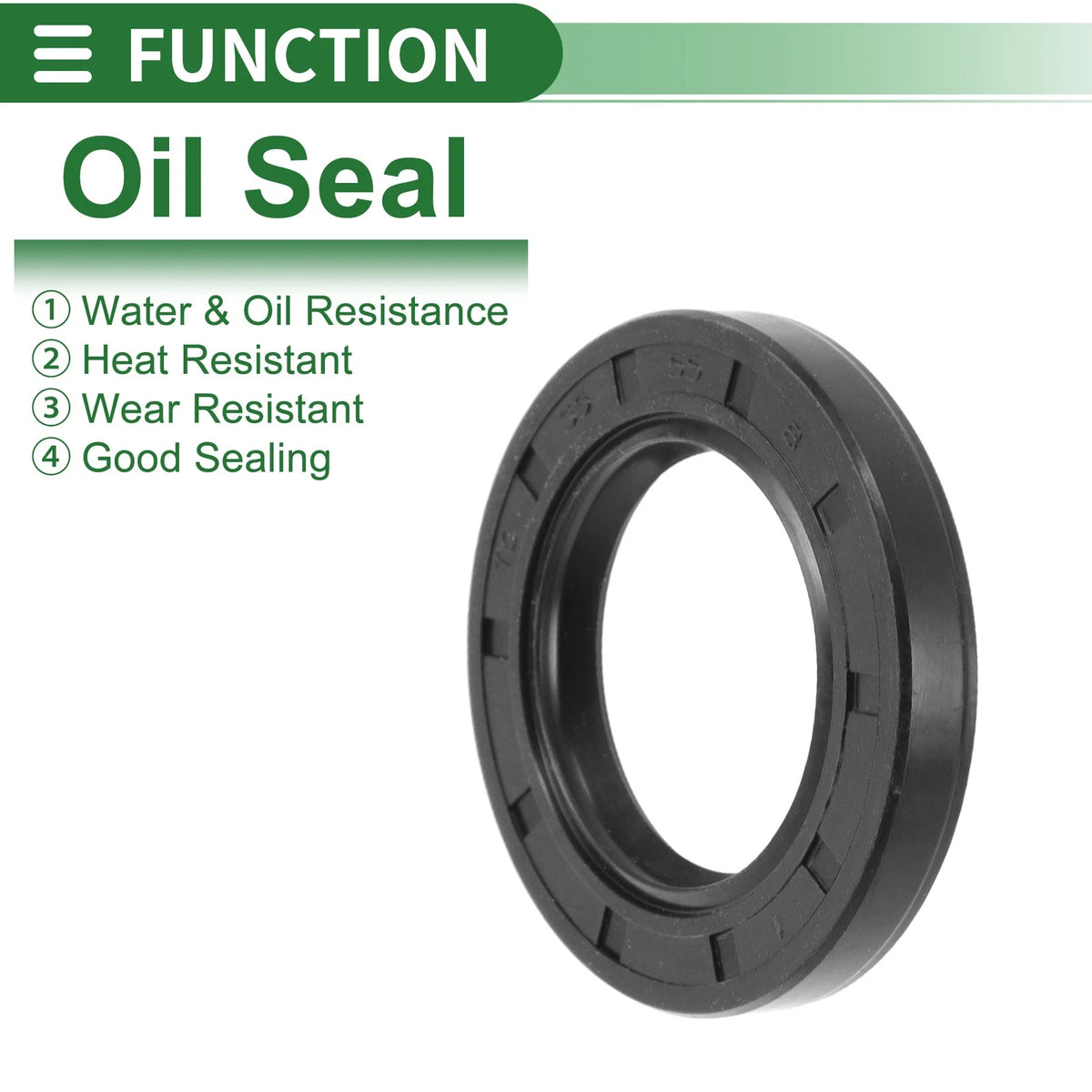 Oil Seal 35x55x8mm NBR Black 5 Pcs for Make Model