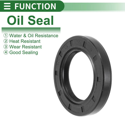 Oil Seal 35x55x8mm NBR Black 5 Pcs for Make Model