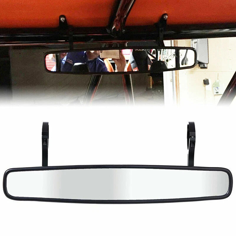 Rear View Center Mirror w/1.75" 2" Clamp for Polaris RZR Yamaha Honda Talon