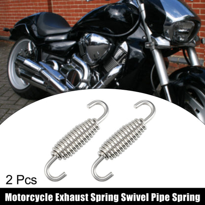 2 x Universal Exhaust Pipe Spring 55mm 2.17" for Motorcycle