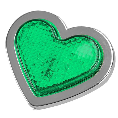 Green Heart Shaped LED Side Marker Turn Signal Lights for Car