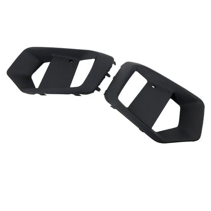Matte Black Front Bumper Fog Light Covers for Ford Focus RS (2016-2018) 2x