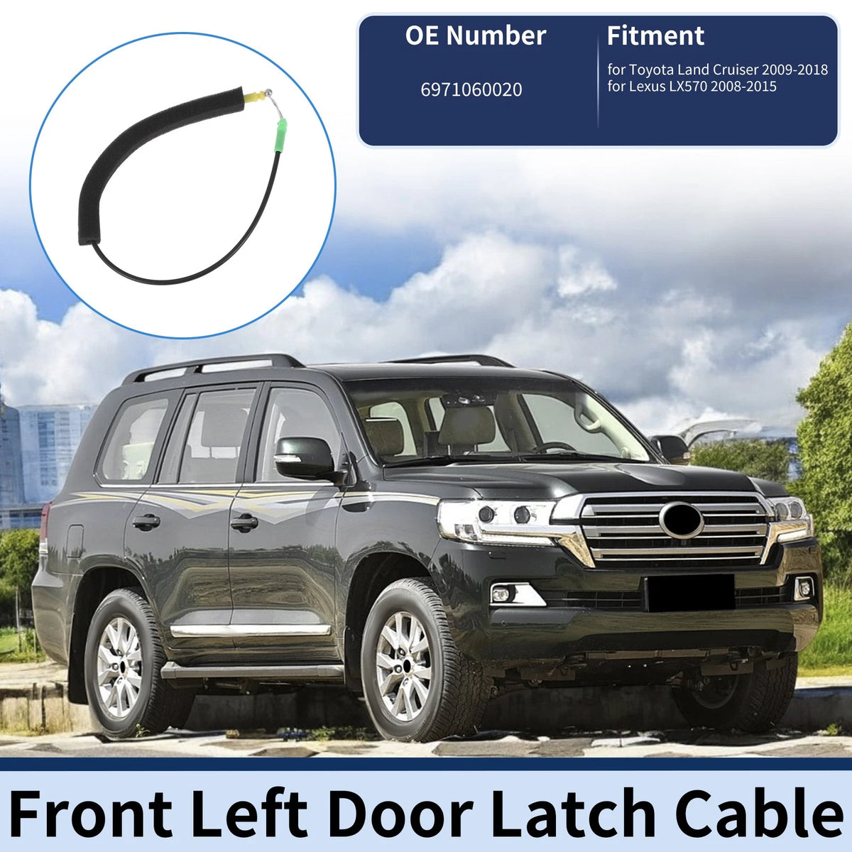 Door Latch Cable for Toyota Land Cruiser (2009-2018)