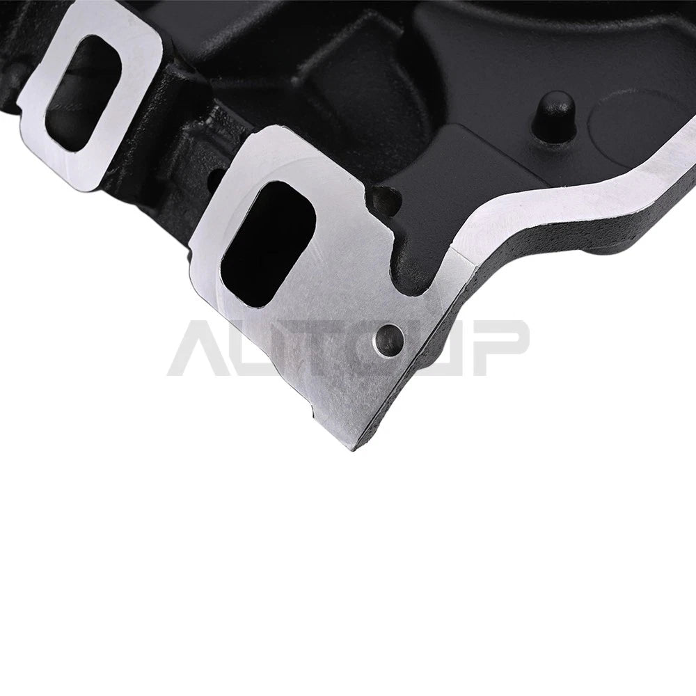 Intake Manifold for Ford FE Black Aluminum Dual Plane Satin