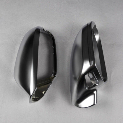 Silver Alloy Mirror Covers for Audi S6 A6 C7 (2011-2018)