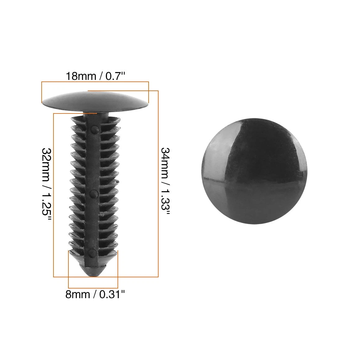 20 x Plastic Bolt Rivets Fasteners for Toyota