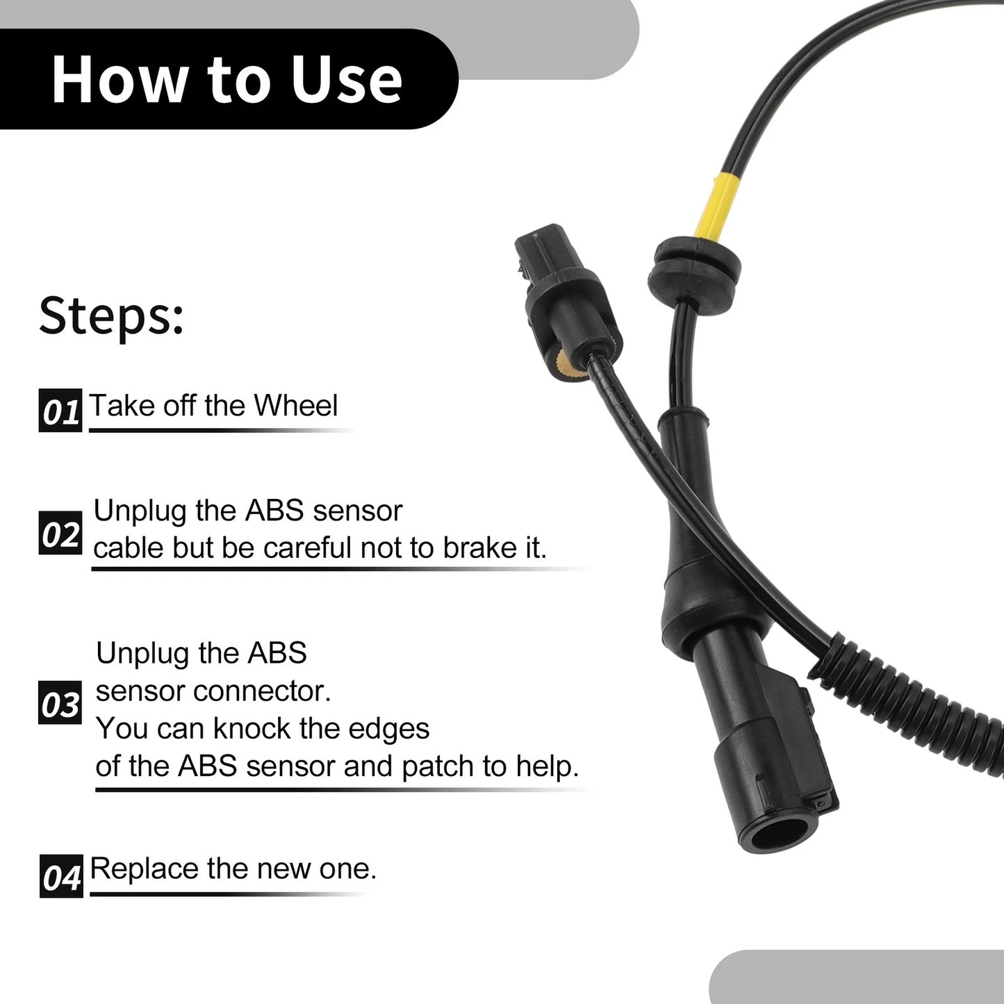 ABS Wheel Speed Sensor for Ford Focus 2008-2011 Rear Right