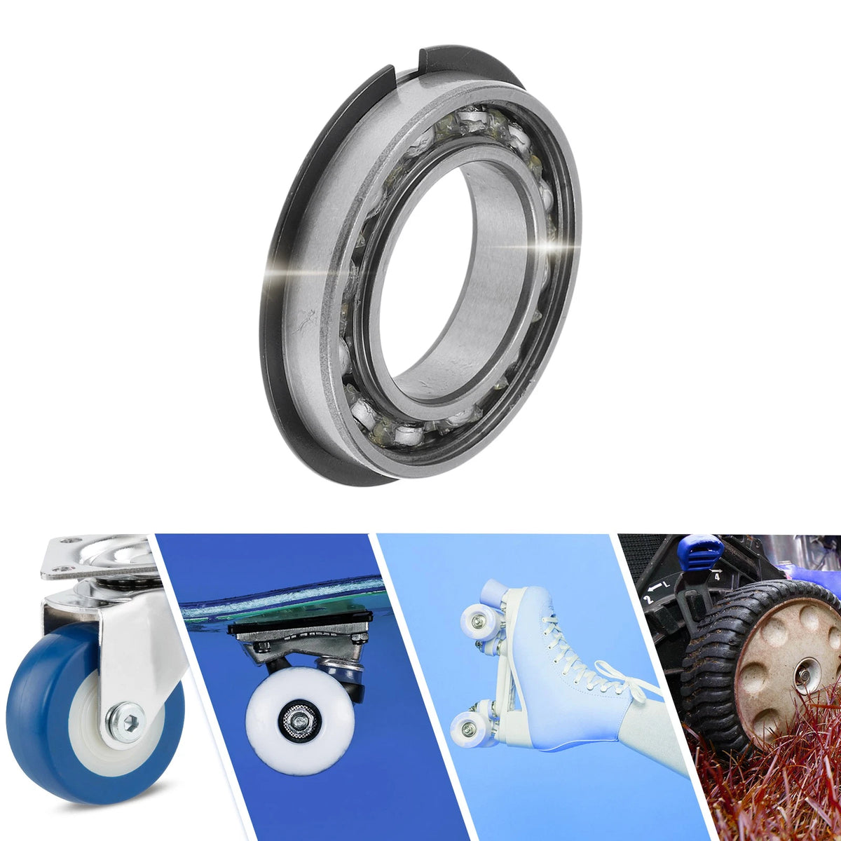 Deep Groove Ball Bearings 25x42x9mm for Scooter Skateboard Wheel