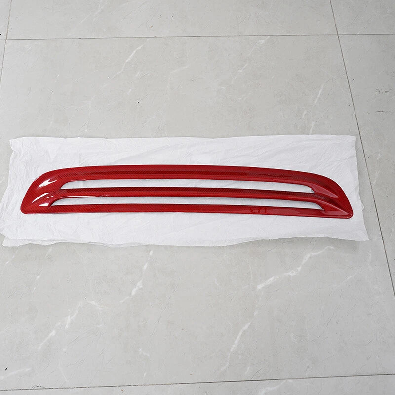 Dry Carbon Fiber Red Hood Vent Air Scoop Trim Cover for Civic Type R FL5 (2023+)