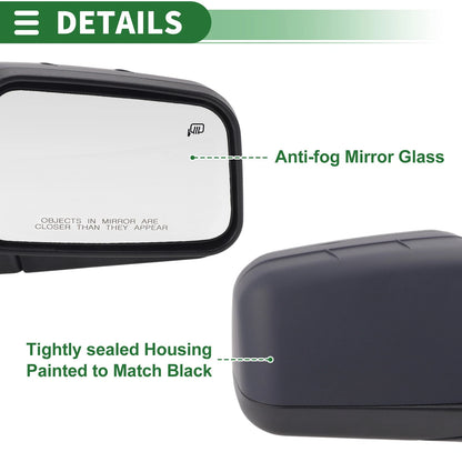 Right Driver Side Door Mirror for Ford Edge (2008-2010)