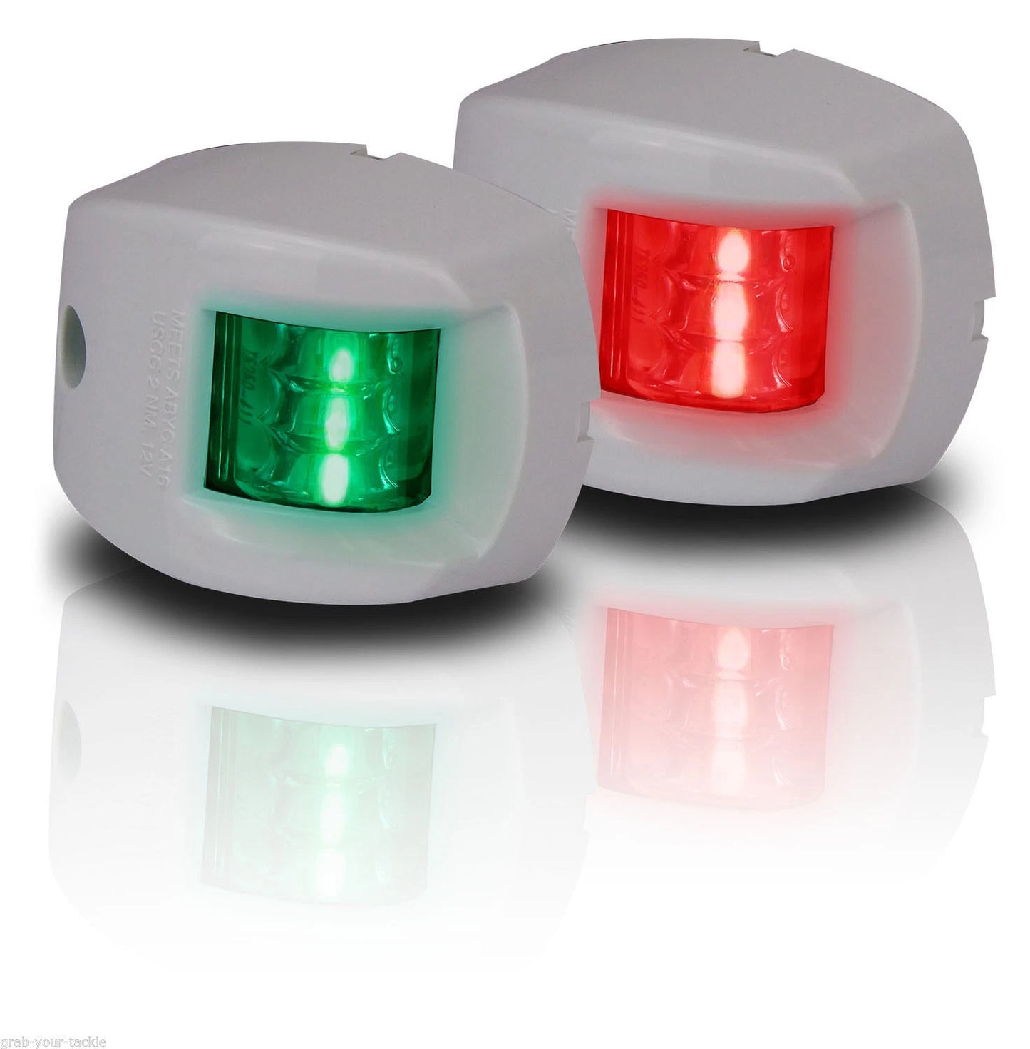 12V LED Boat Navigation Lights White Case Port/Starboard Approved 2NM