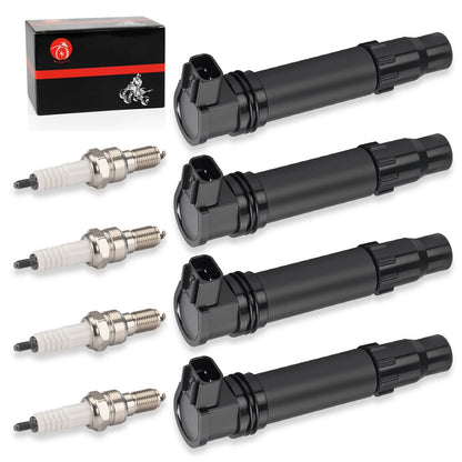 4X Ignition Coils Iridium Spark Plug for Honda CBR600RR (2007–2010)