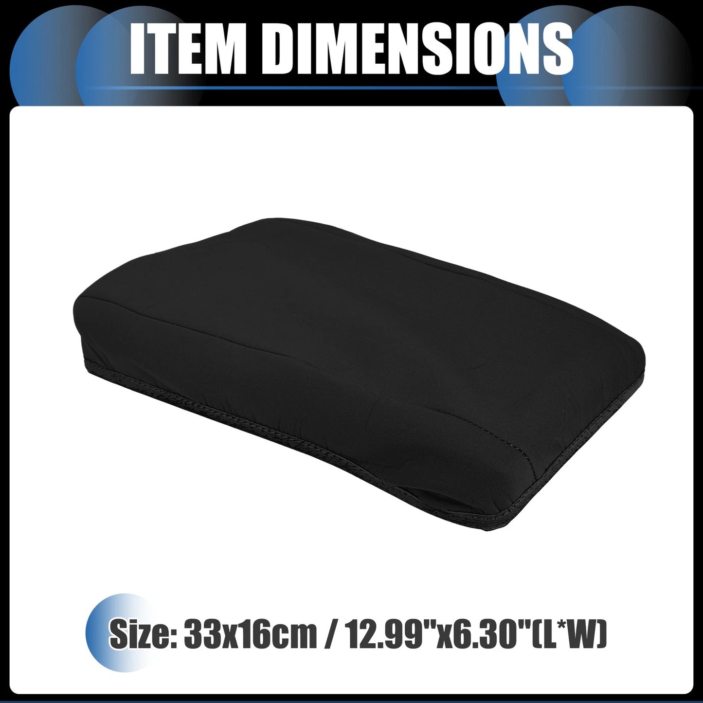 Armrest Protector Cover Pad for Hyundai Santa Fe (2019-2020) Neoprene Black