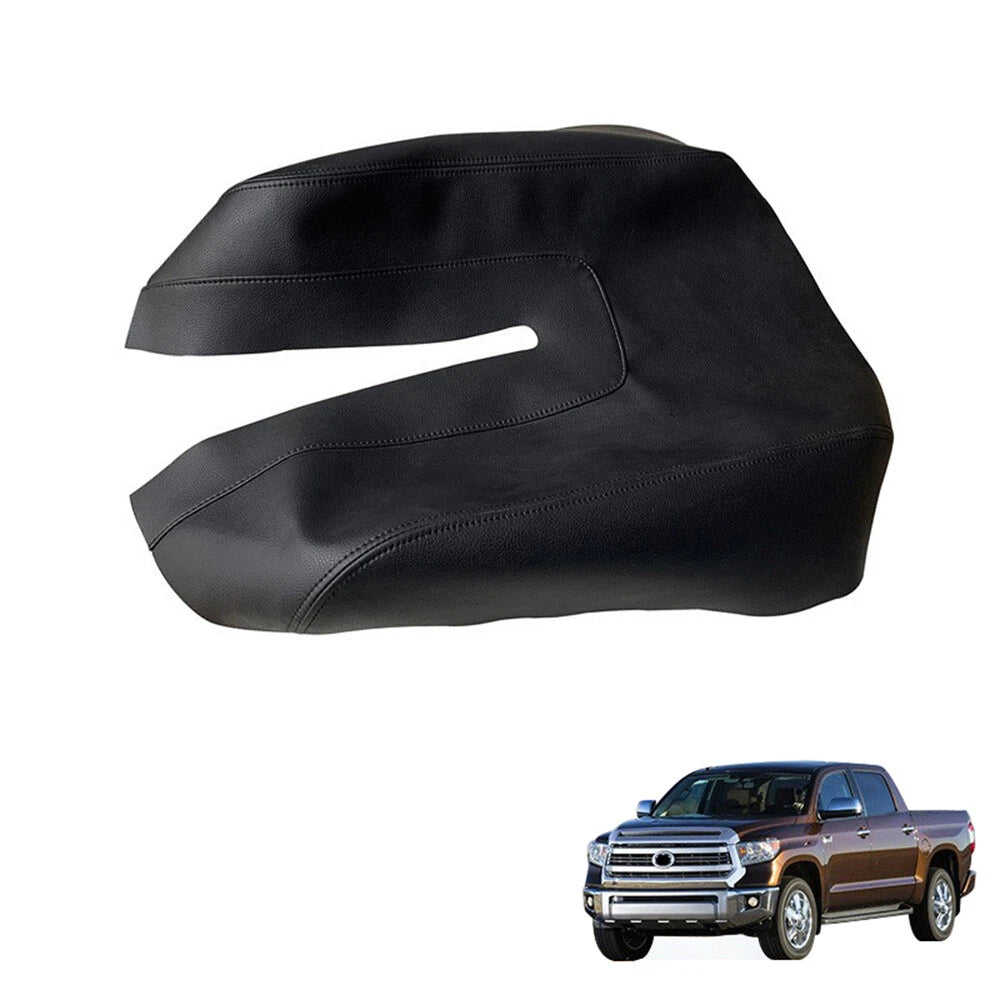 Leather Center Console Lid Armrest Cover Trim for Toyota Tundra (2014-2021)