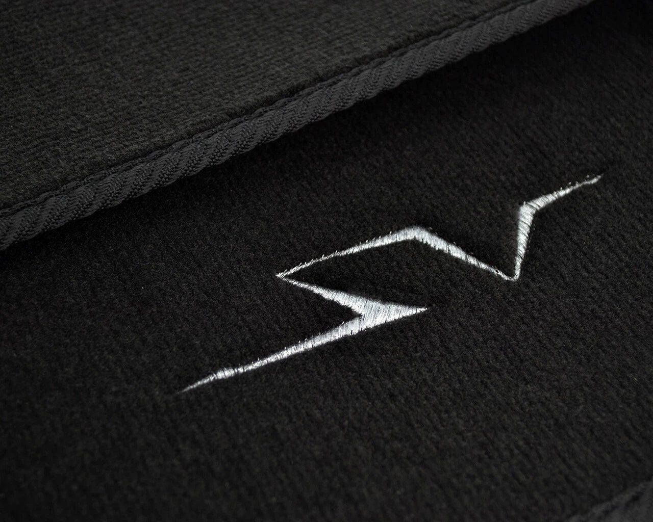 Floor Mats for Lamborghini Aventador with Silver SV Emblem (2011-2023)