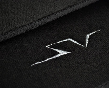 Floor Mats for Lamborghini Aventador with Silver SV Emblem (2011-2023)