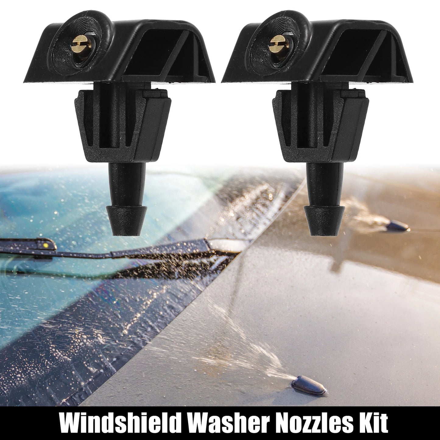 Windshield Wiper Washer Nozzle Spray Jet for Nissan Note  - 2 Pcs