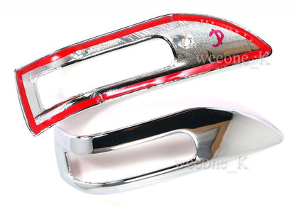 Chrome Mirror Covers with LED Signals for Toyota Hilux MK7 Fortuner (2012-2014)