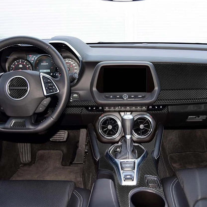 Soft Carbon Fiber Interior Full Set Panel Cover Trim For Camaro 2017-2020