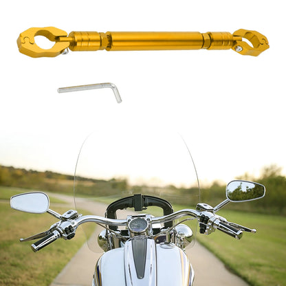 Balance Bar Adjustable Handlebars Gold Tone with Small Wrench for Motorcycle