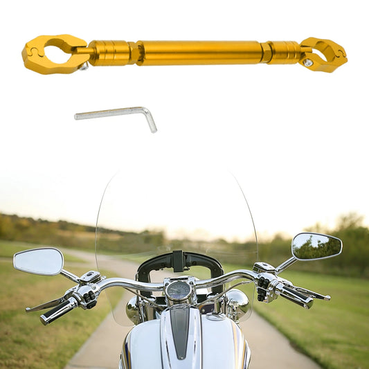 Balance Bar Adjustable Handlebars Gold Tone with Small Wrench for Motorcycle