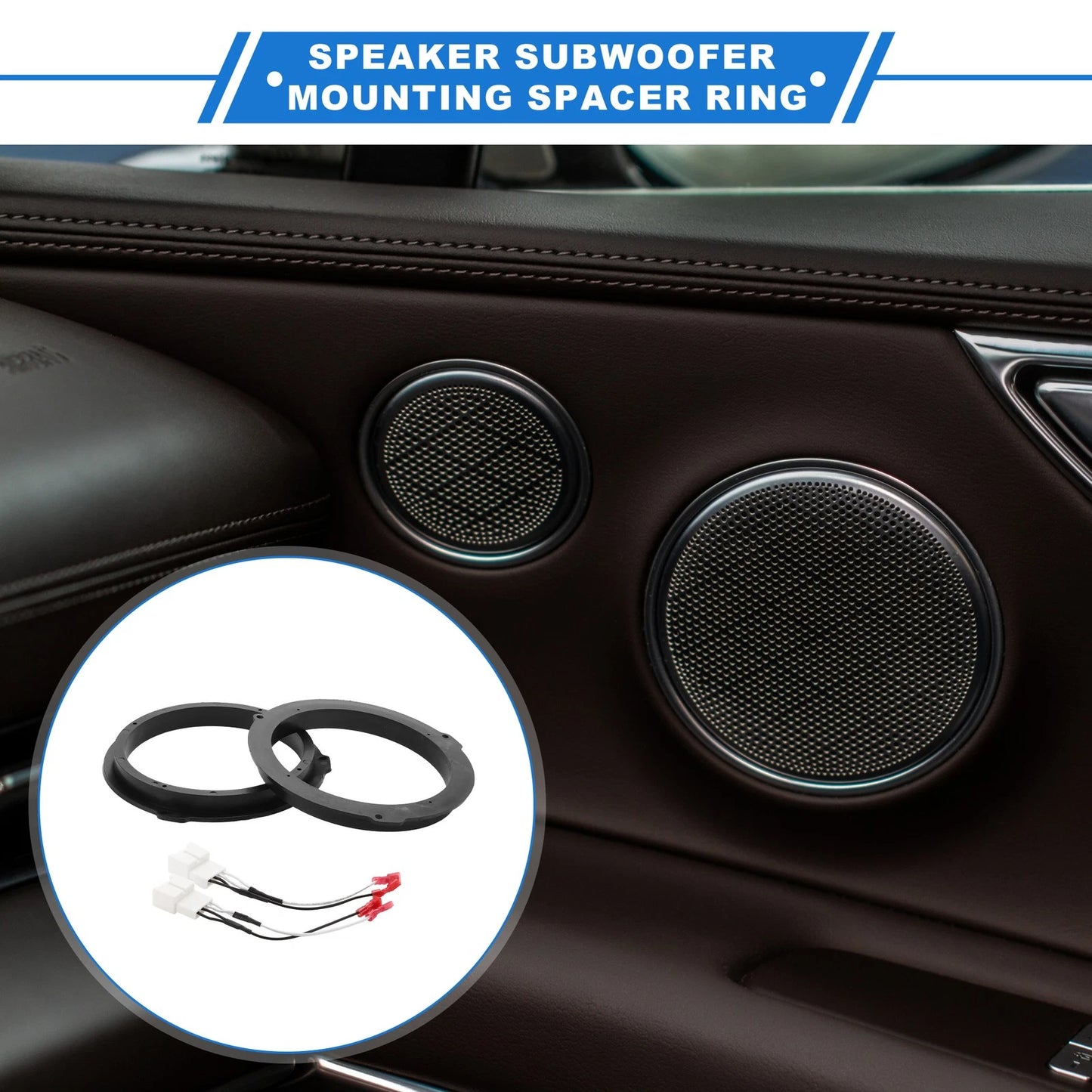 Speaker Spacer Ring Adapter for Ford Edge 6.5" (2015-2023) - 2 x Set