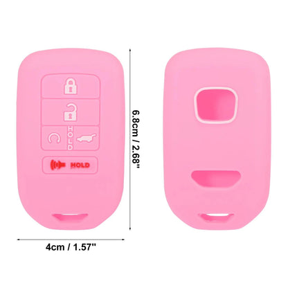 5 x Button Key Fob Cover Case Pink for Honda Accord Civic CR-V (2016-2023)