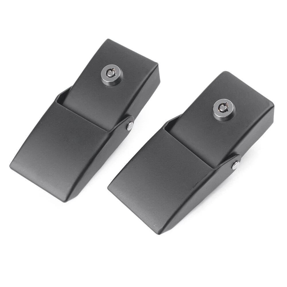 Metal Locking ABS Bracket Hood Lock Catch Latches Kit for Jeep Wrangler (2007-2017)
