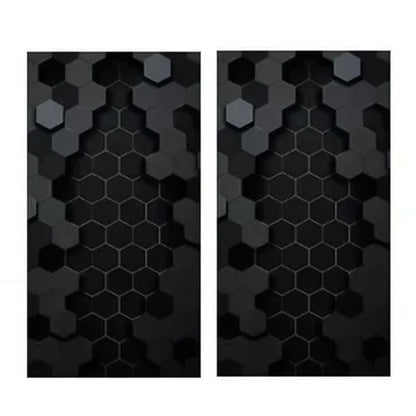 2x Car B Pillar Waterproof Decal for Honeycomb Style Vehicle Upgrade