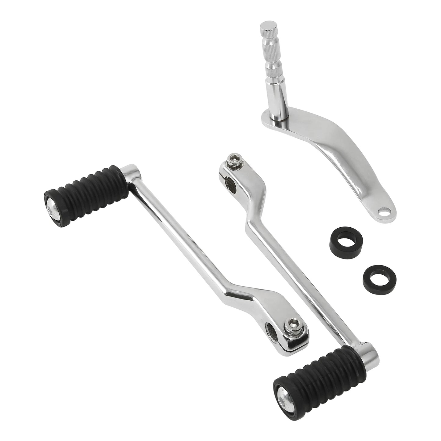 Chrome Heel Toe Shift Lever Pedal Shifter Rod for Harley Softail (2007-2017)