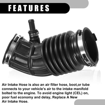 Air Cleaner Intake Hose Tube w/ Clamps for Nissan Altima (2002-2006)
