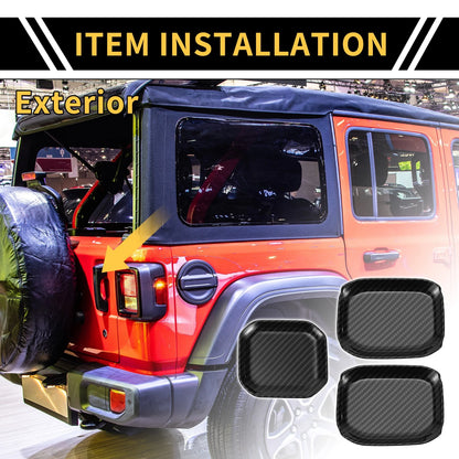 Carbon Fiber Door Handle Bowl Covers for Jeep Gladiator JT (2020-2024)