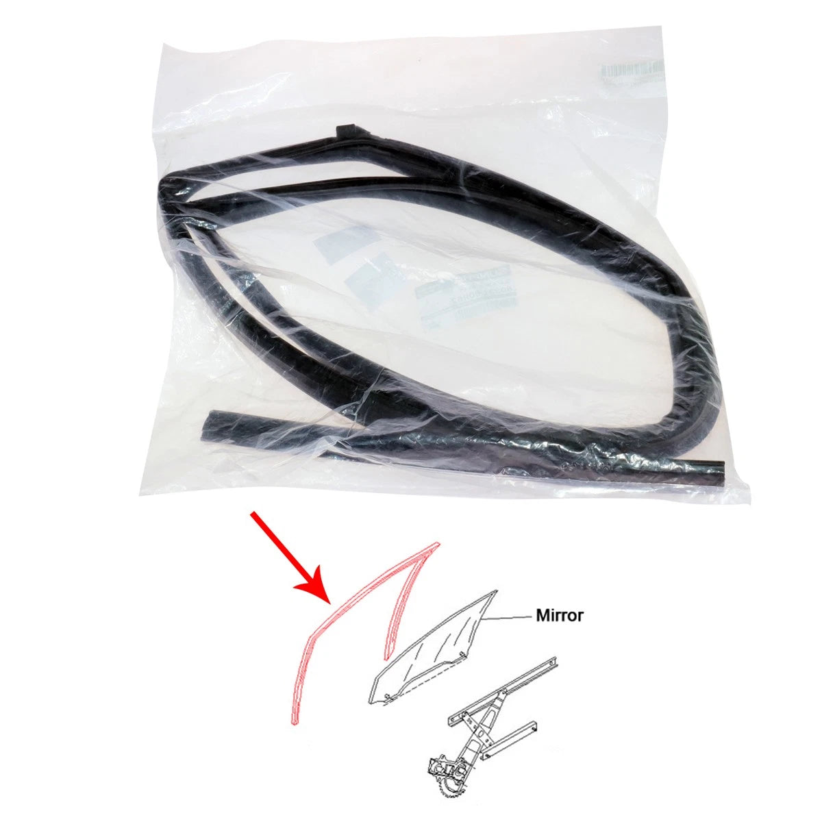Left Front Door Glass Run Channel for Nissan Sentra Sunny Y10 N14