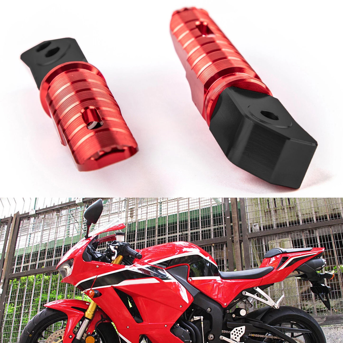Rear Footrest Pegs for Honda Rebel 250/300/500, CBR1000RR, CB1100 (2017-2023)