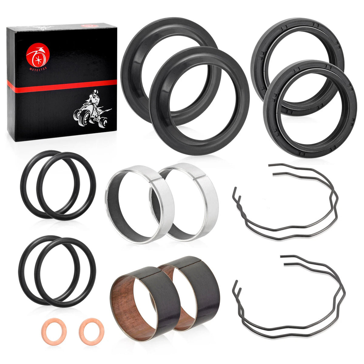 Fork Bushing Dust Oil Seal for Kawasaki Ninja 650 650R EX650 (2006–2022)