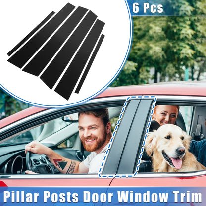 6 x Pillar Post Window Trim Covers for Honda Accord Sedan (2008-2012)