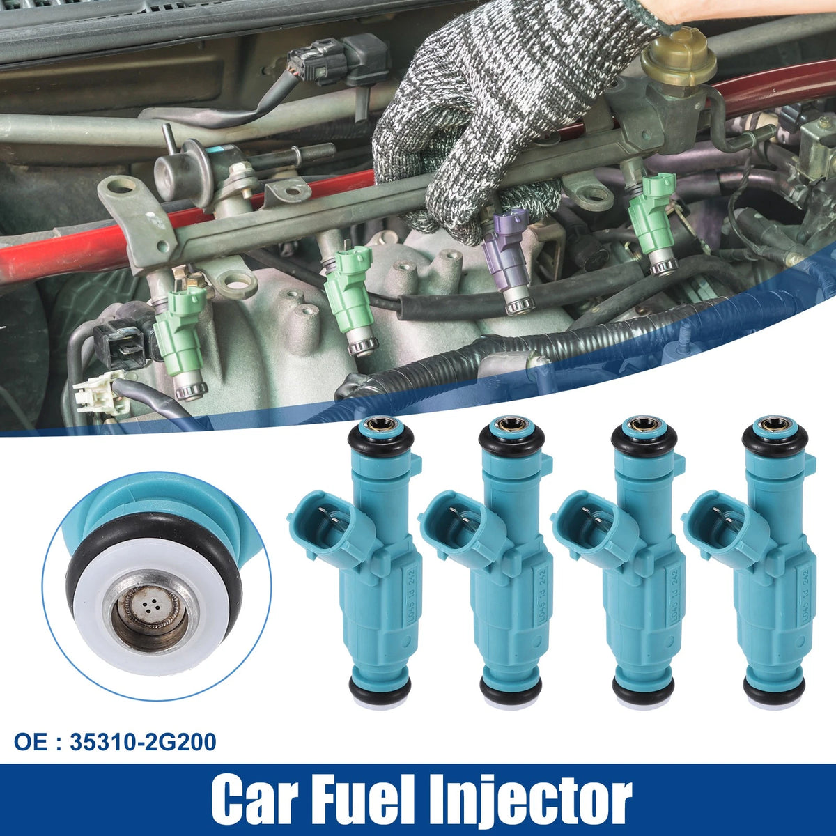 4 x Fuel Injector Nozzle for Kia Forte Koup EX 2.0L (2010-2013)