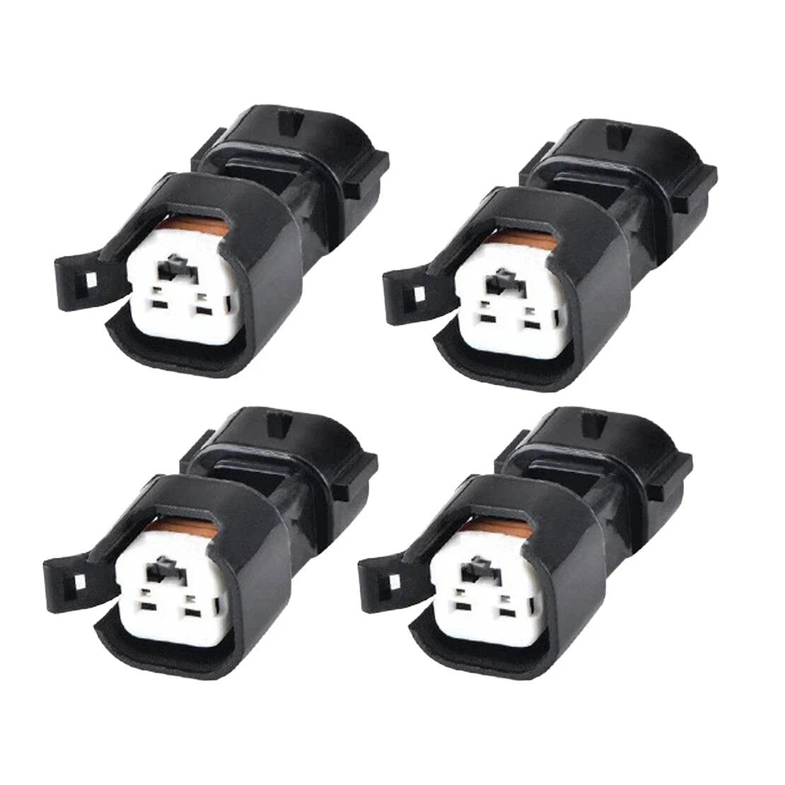 4 x Fuel Injector Adapters 2 Pins for USCAR EV1 to EV6/EV14 LS1 LS2 LS3