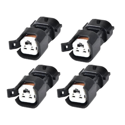4 x Fuel Injector Adapters 2 Pins for USCAR EV1 to EV6/EV14 LS1 LS2 LS3