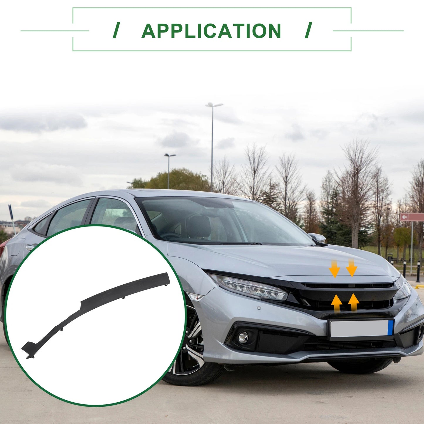 Front Engine Hood Sealing Strip for Honda Civic (2012-2015)