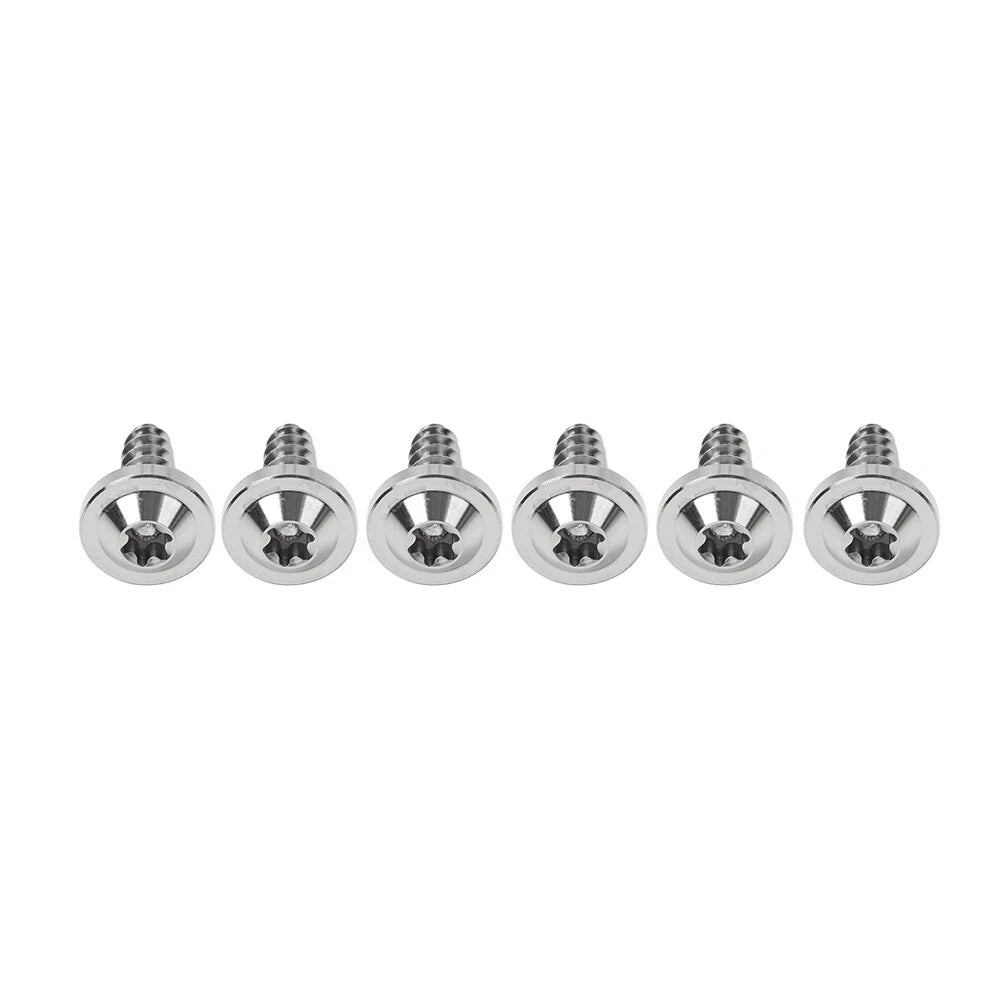 6pcs M5x15mm Titanium Torx Head Self Tapping Screws for Fastening