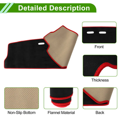 Dashboard Cover 1 x Black Red Trim for Suzuki Alto (2019-2022)