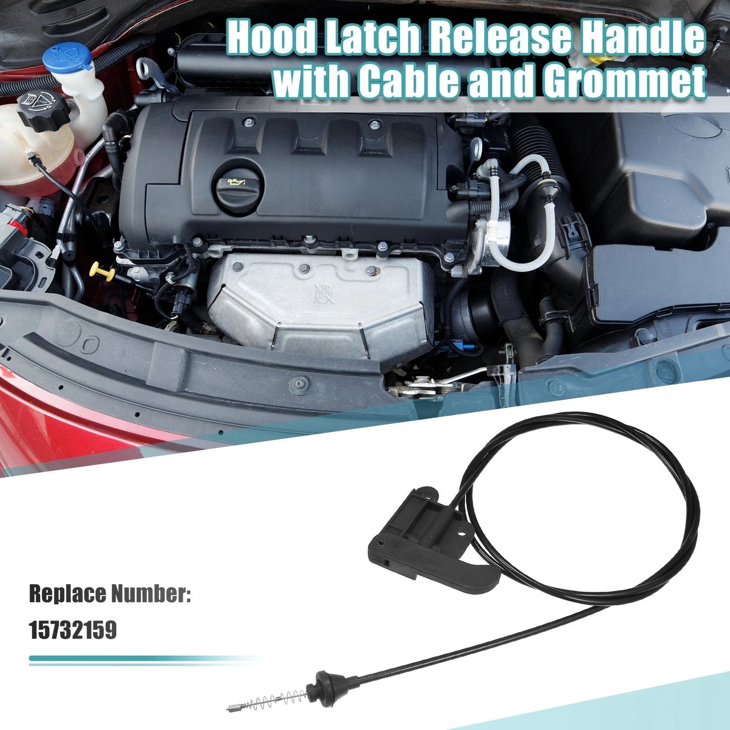 Hood Latch Release Cable for Land Rover LR4 (2010-2016)