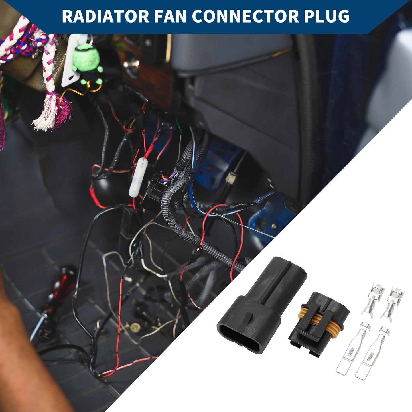 Pin Radiator Fan Connector Plug for Honda