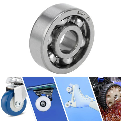 6301 Deep Groove Ball Bearings 12x37x12mm for Scooter Skateboard Wheel