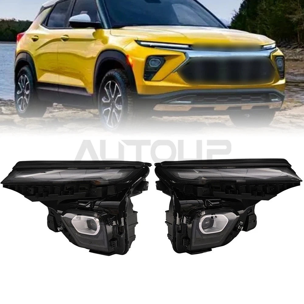 2 x Projector Black LED Headlights for Chevy Trailblazer (2021–2025)