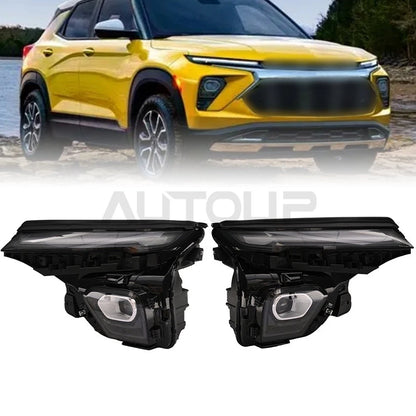 2 x Projector Black LED Headlights for Chevy Trailblazer (2021–2025)