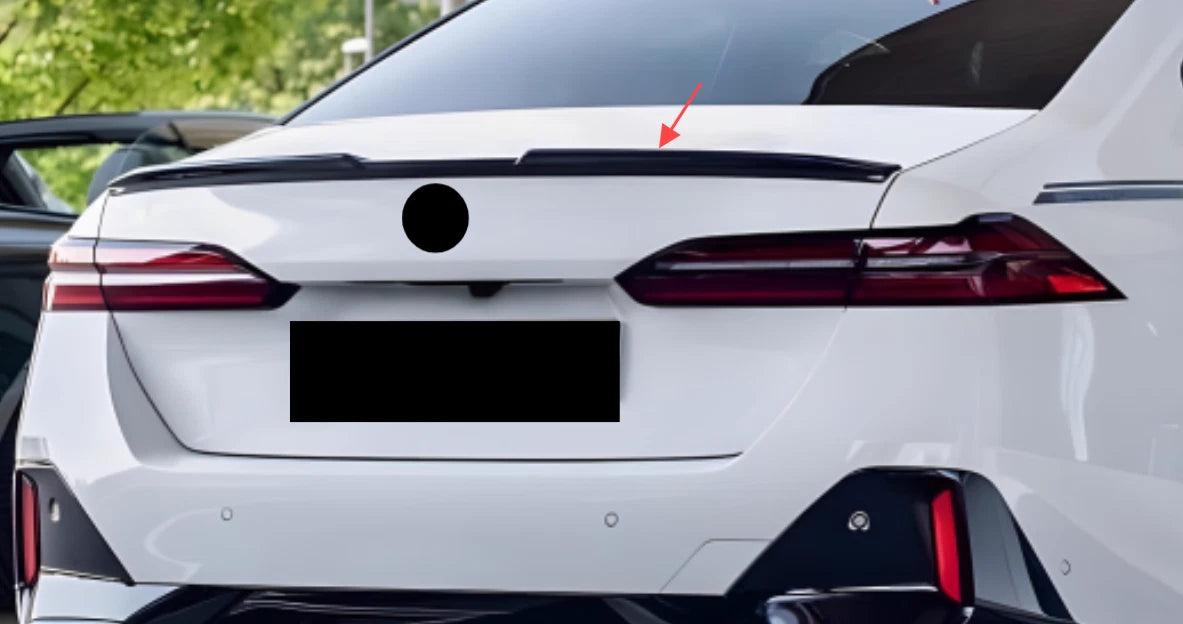 Glossy Black Rear Boot Spoiler Wing MP for BMW 5 Series G60 i5 Sedan (2024-2025)