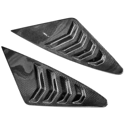 Real Carbon Fiber Side Vent Window Scoop Louver Cover Trim Fit For Benz GLE 2020